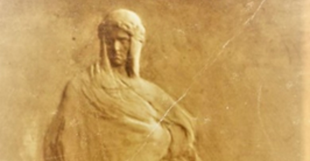 Bassorilievo in bronzo di Pietro Canonica, raffigurante Dante Alighieri